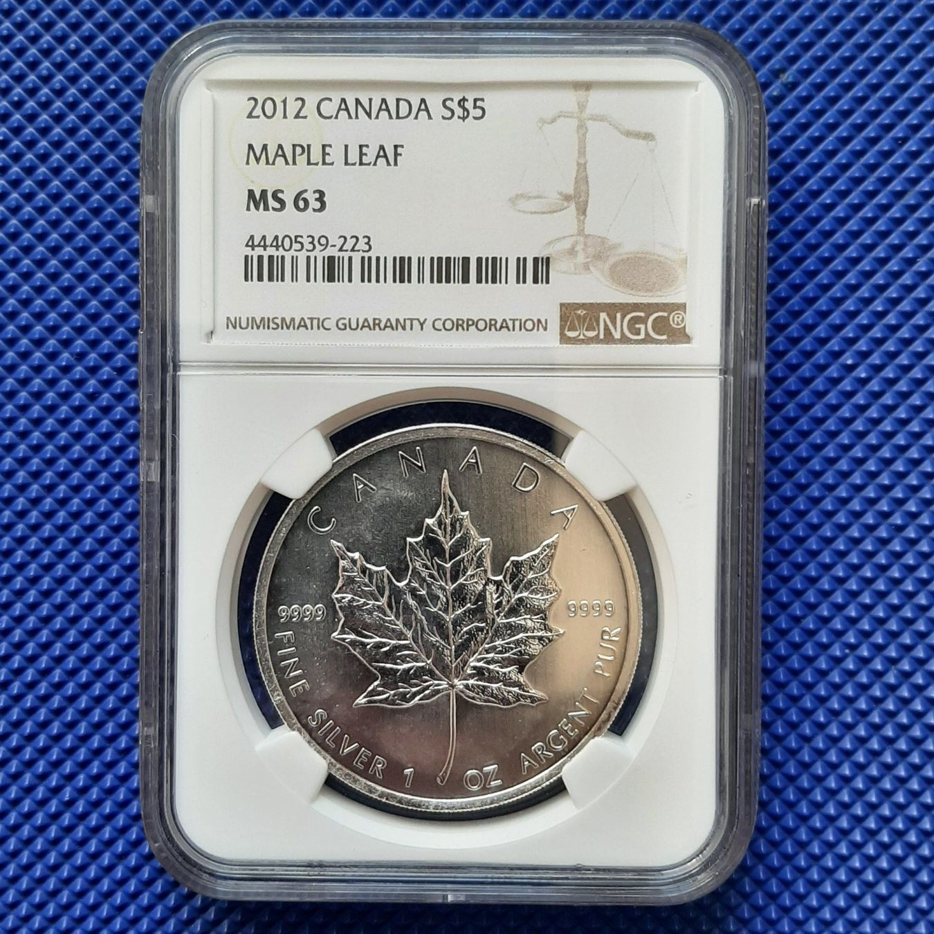 Alle Münzen: 2012 Canada 1 oz Silver Maple Leaf NGC MS63 – Gebraucht aus Carouge GE von cecob0909