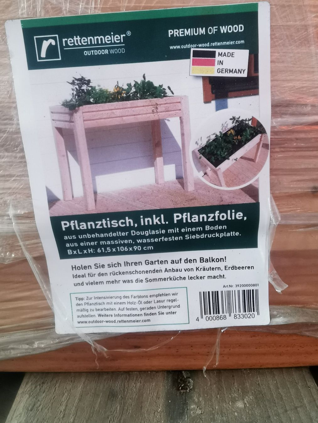 Articoli in legno: Pflanzentisch / Hochbeet - Douglasie - Bausatz – Nuovo (secondo la descrizione) da Langenthal venduto da inf_bk88 1