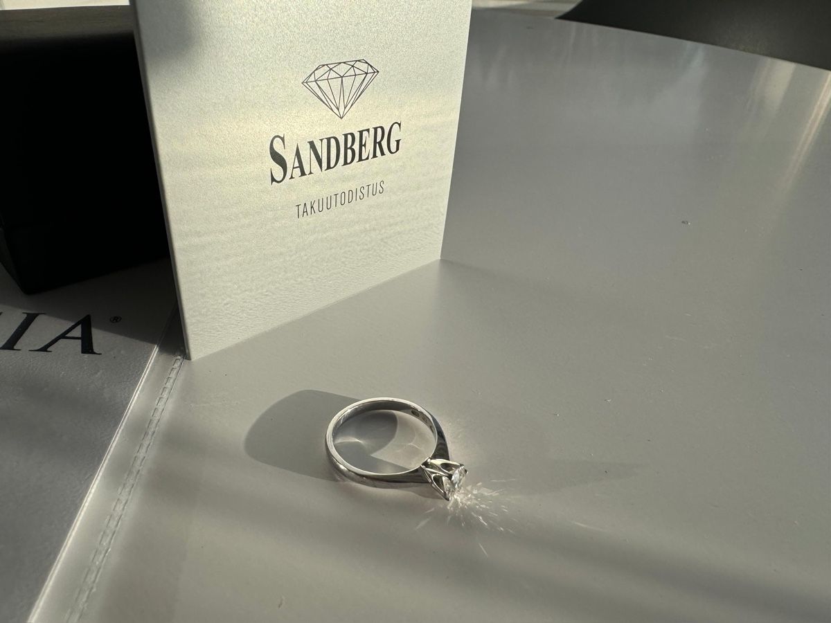Ringe: Solitaire Diamond ring 0.5ct VVS2 – Neu (gemäss Beschreibung) aus Zug von cah_7jmg 5