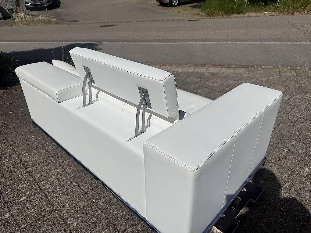 De Sede Divani: de Sede DS-7 Ledersofa weiss, 2-teilig – Usato da Liestal venduto da SwissChris4410 1