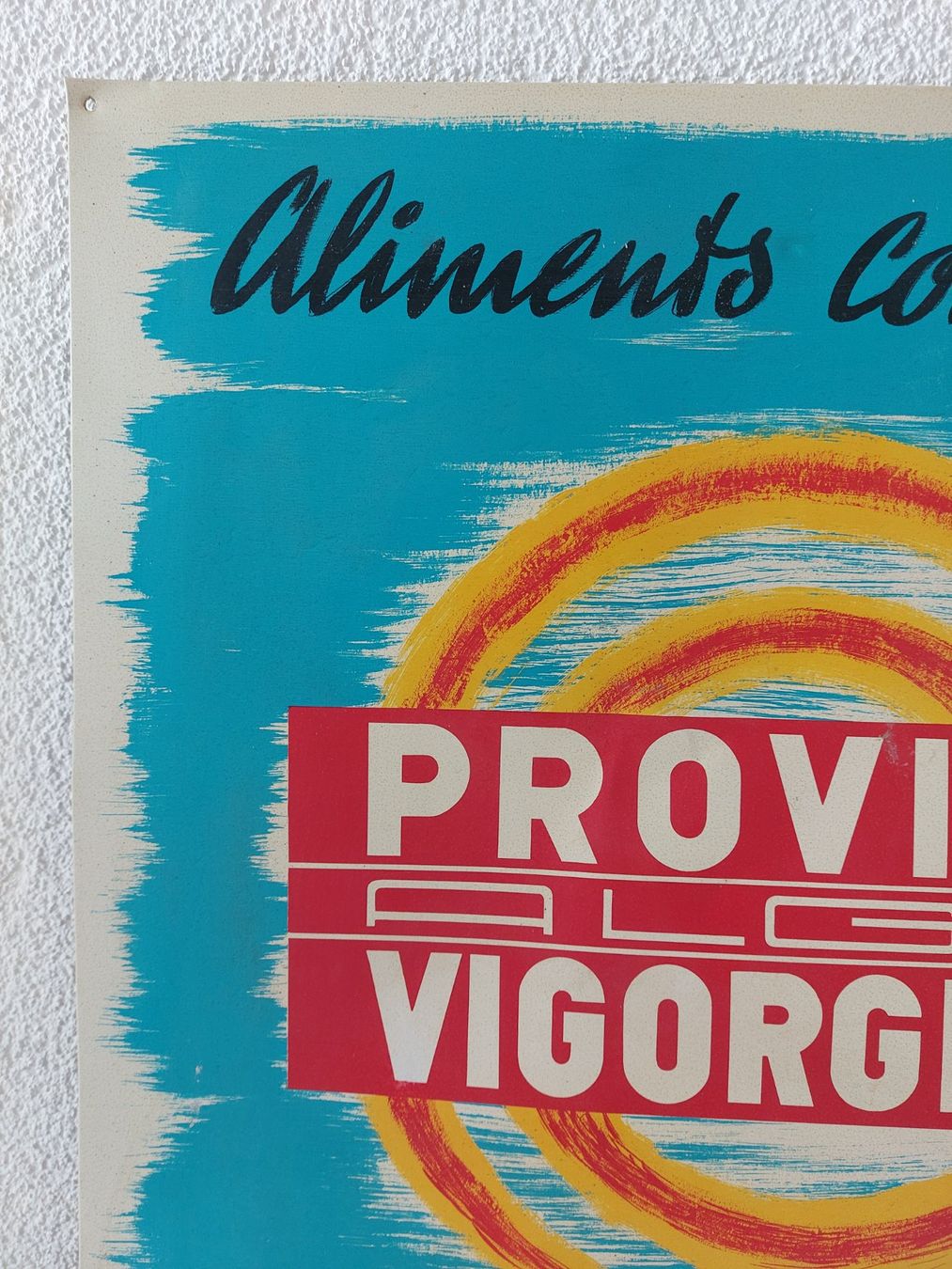 Knorr Insegne: altes Blechschild Provimi Vigorgene Kraftfutter plaque tôle – Usato da Schenkon venduto da TG10 1