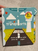 Livre enfant Les transports surprise Kimane à coulisse neuf