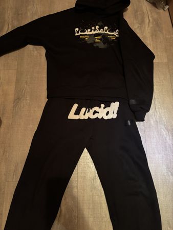 Schwarzer Trainingsanzug von Lucid, Grösse S, Neuwertig!