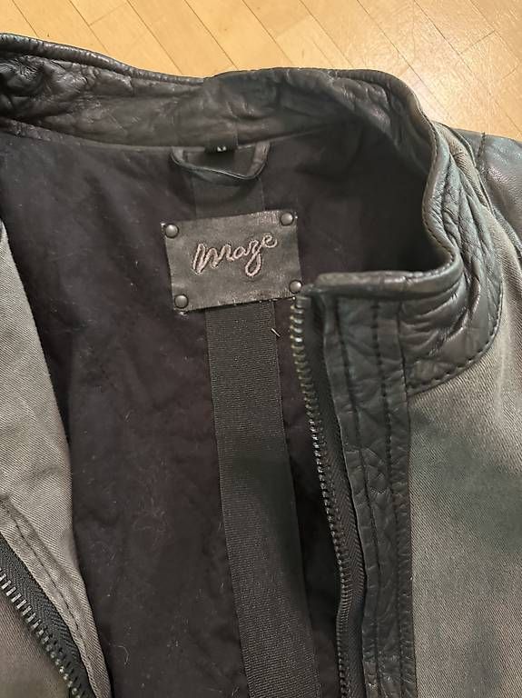 Giacche: MAZE Lederjacke Grau/Schwarz Grösse M – Usato da Scherzingen venduto da polini42 2