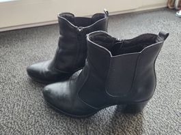 Stiefel Leder schwarz 