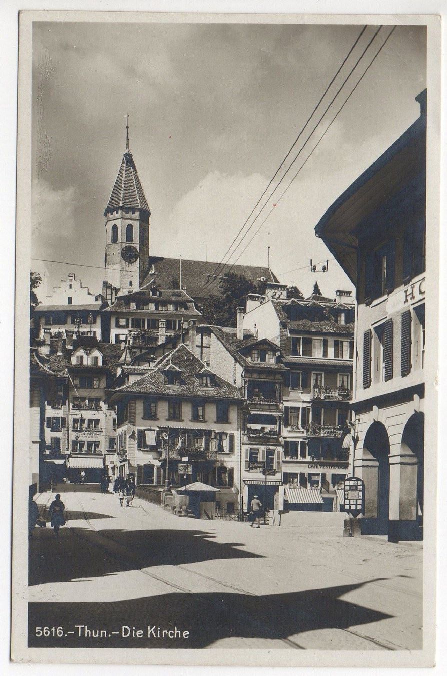 Cartoline postali: THUN Die Kirche – Usato da Jona venduto da philajona