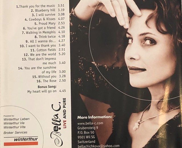 CDs: Bella C. - Live and pure – Gebraucht aus Grüningen von azulgris 1