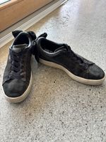 Baskets Puma Suede Bow femme noires élégantes