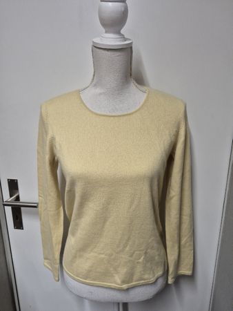 Cashmere Pullover JJ Benson Gr.S vanillegelb