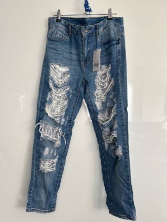 Jeans Hose trending mit Spitze Gr L Neu