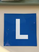 Unitec L-Schild Lernfahrausweis blau weiss gebraucht