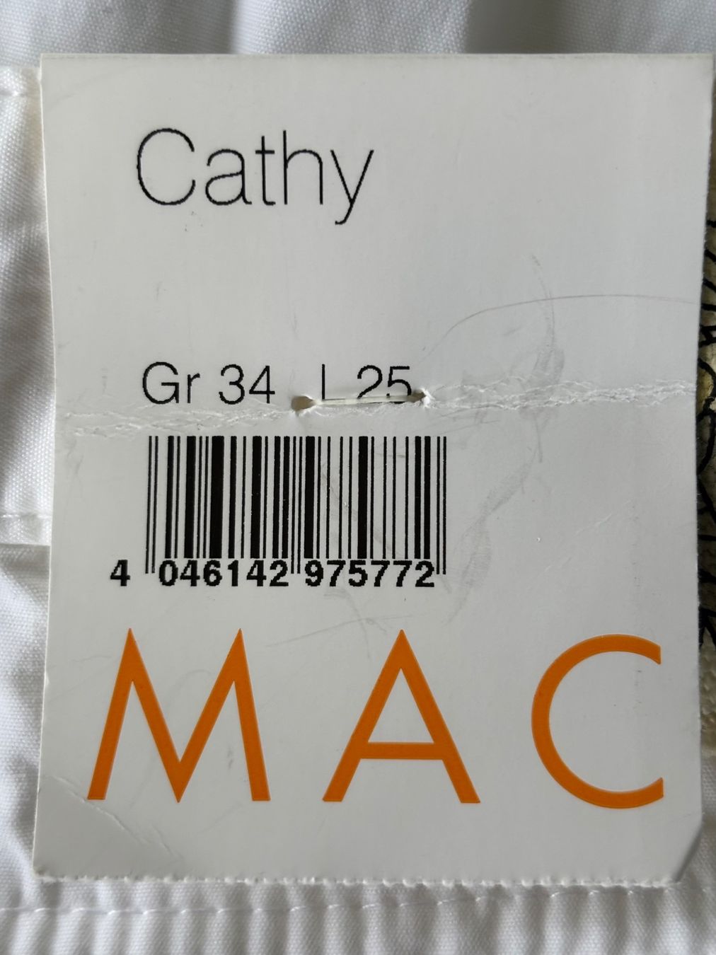 Pantaloni: MAC Cathy 7/8 Baumwollhose white zip, Gr. 34 – Nuovo e nell'imballaggio originale da Ebnat-Kappel venduto da Molton 7