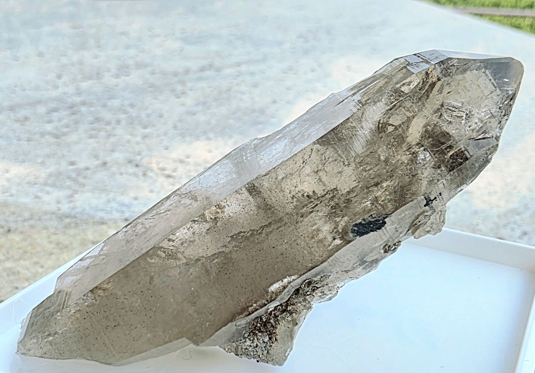 Mineralien & Heilsteine: Heller Rauchquarz mit Hämatit – Gebraucht aus Glis von nbu_65ys 2
