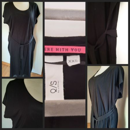 ***QS S. OLIVER*** Shirtkleid schwarz XXL