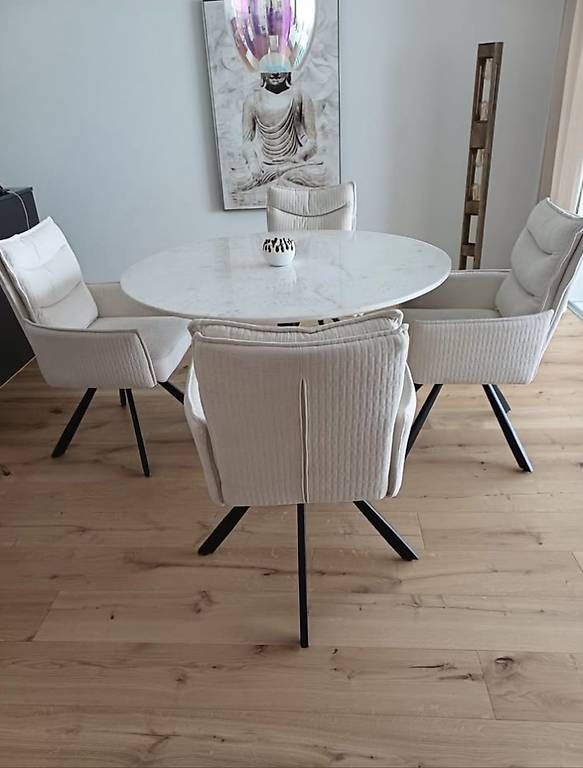Set de table et chaises: Esstisch mit 4 Drehstühlen – D'occasion à Rothenburg par nih_jwk2 1
