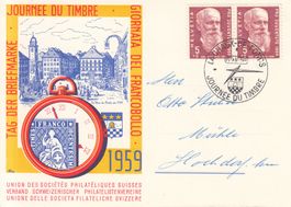 TdB 1959 La-Chaux-de-Fonds, Karte mit SST S. 497