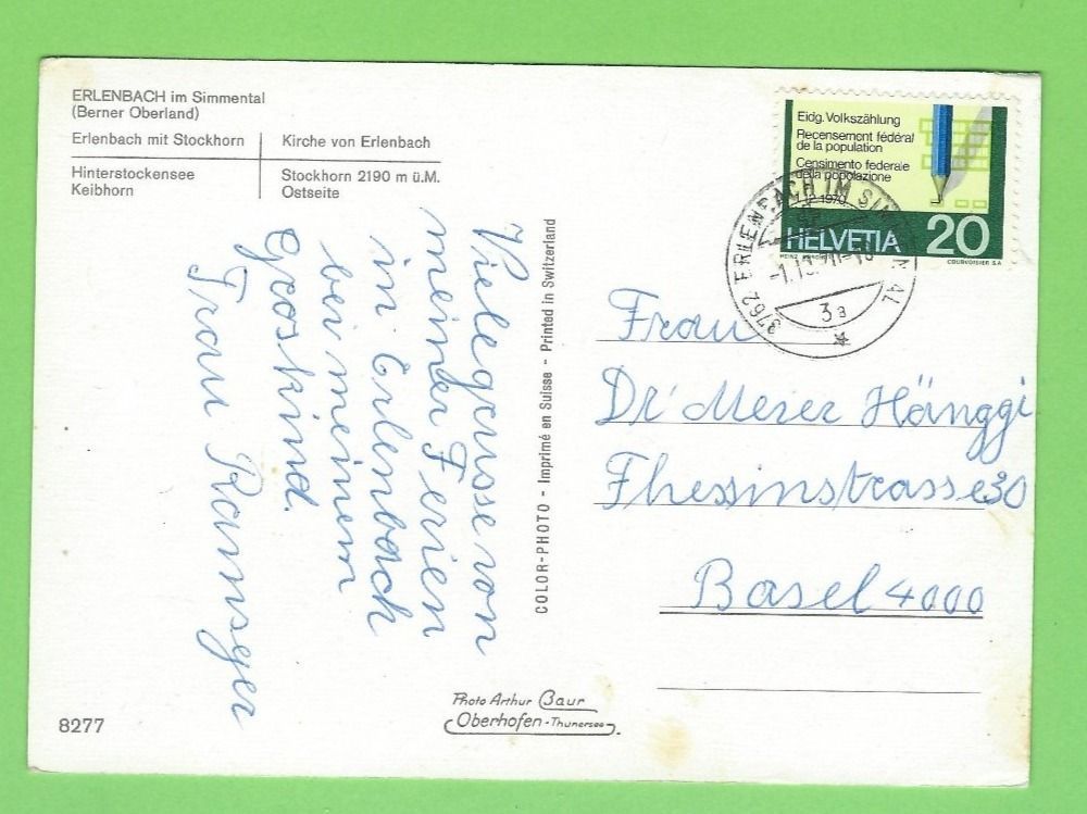 Cartoline postali: Erlenbach im Simmental – Usato da Zürich venduto da t24_de 1