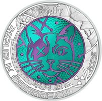 Austria - 25 Euros (Quantum Physics) 2026 UNC Silver Niobium