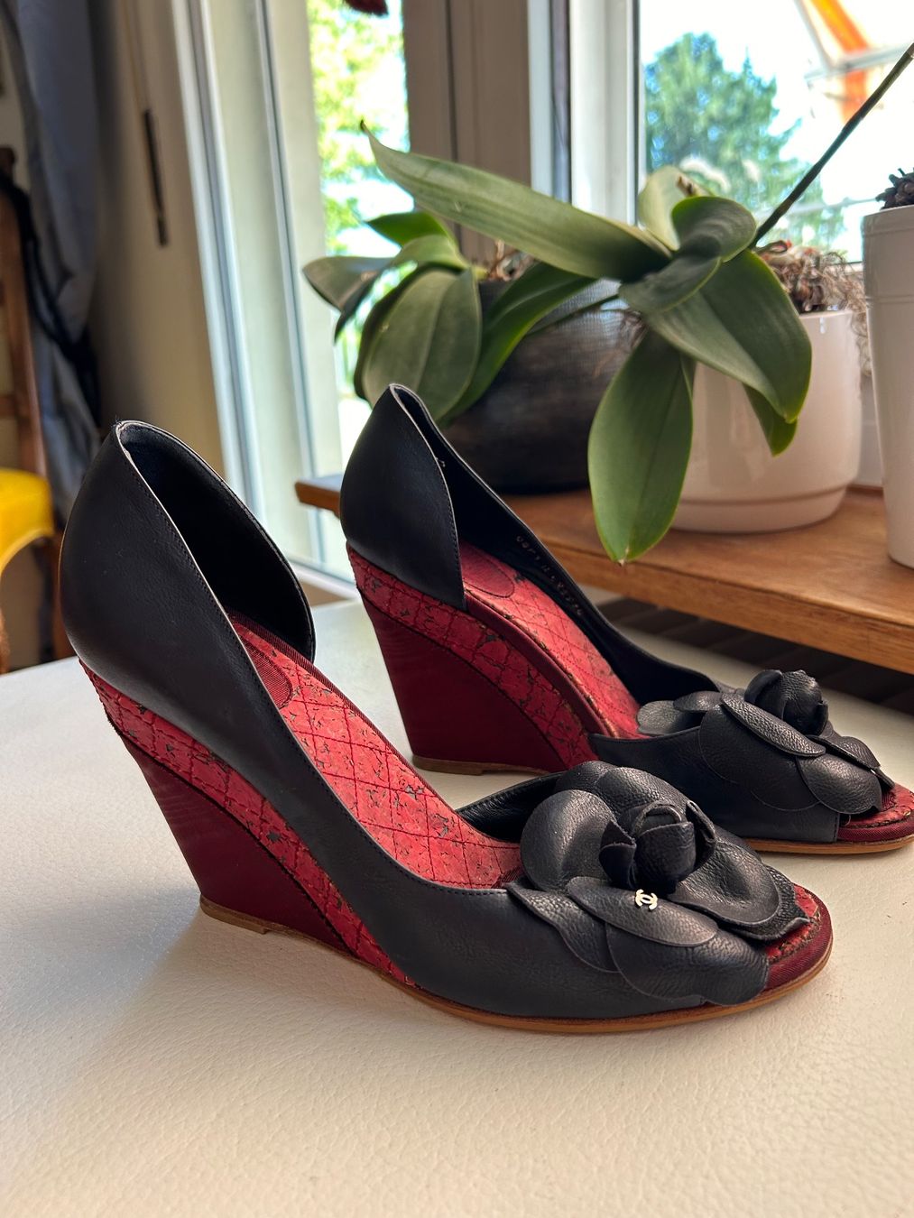 Chanel Damenschuhe: Chanel cork open toe heels (38C) – Gebraucht aus Rüschlikon von Tey_sl