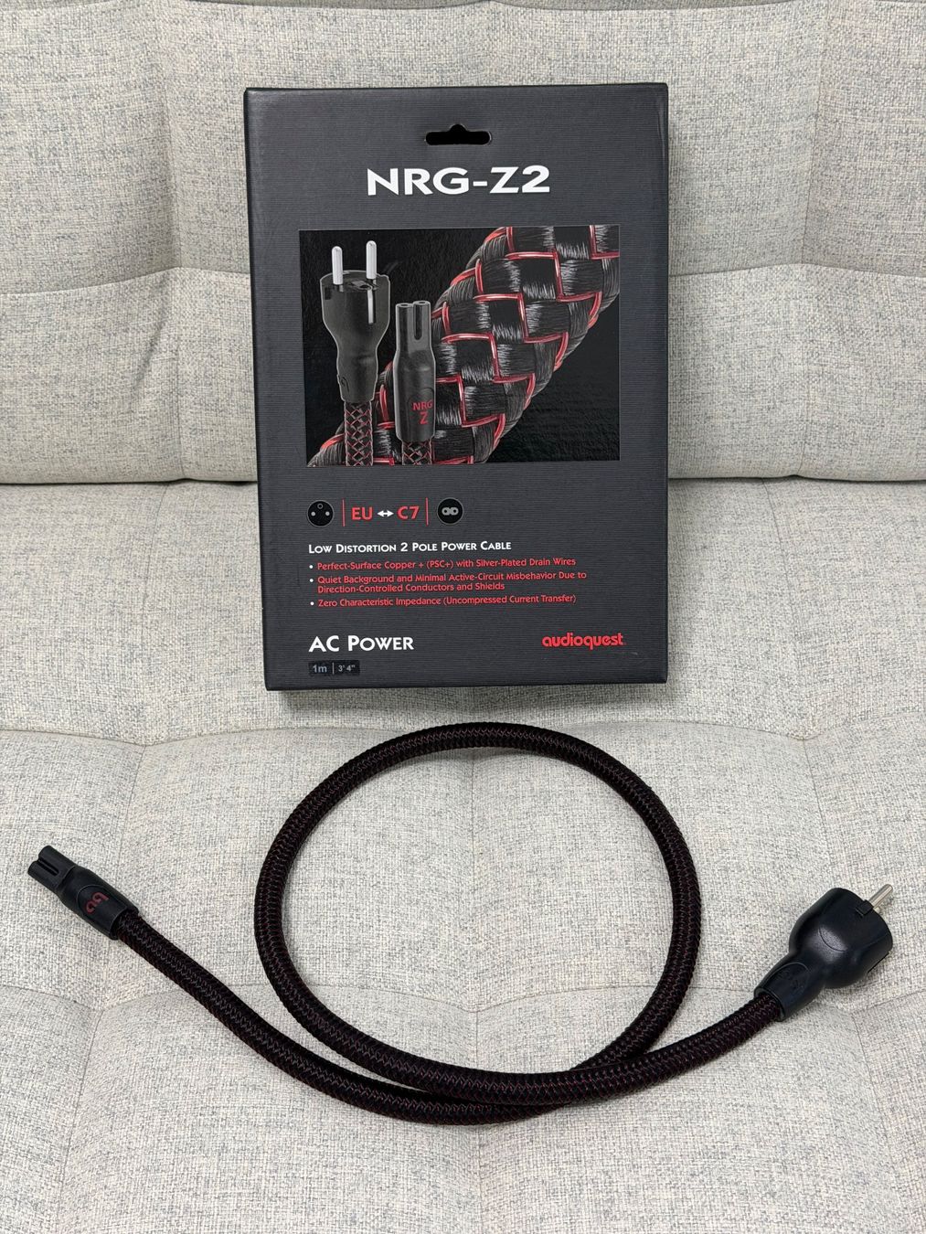 AudioQuest Cavi: Audioquest NRG-Z2 Netzkabel/Stromkabel C7/Schuko 1m – Usato da Riehen venduto da Nyenhuis