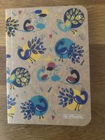 Notizbuch A6/80 kariert Motiv Pfau neu ungebraucht 