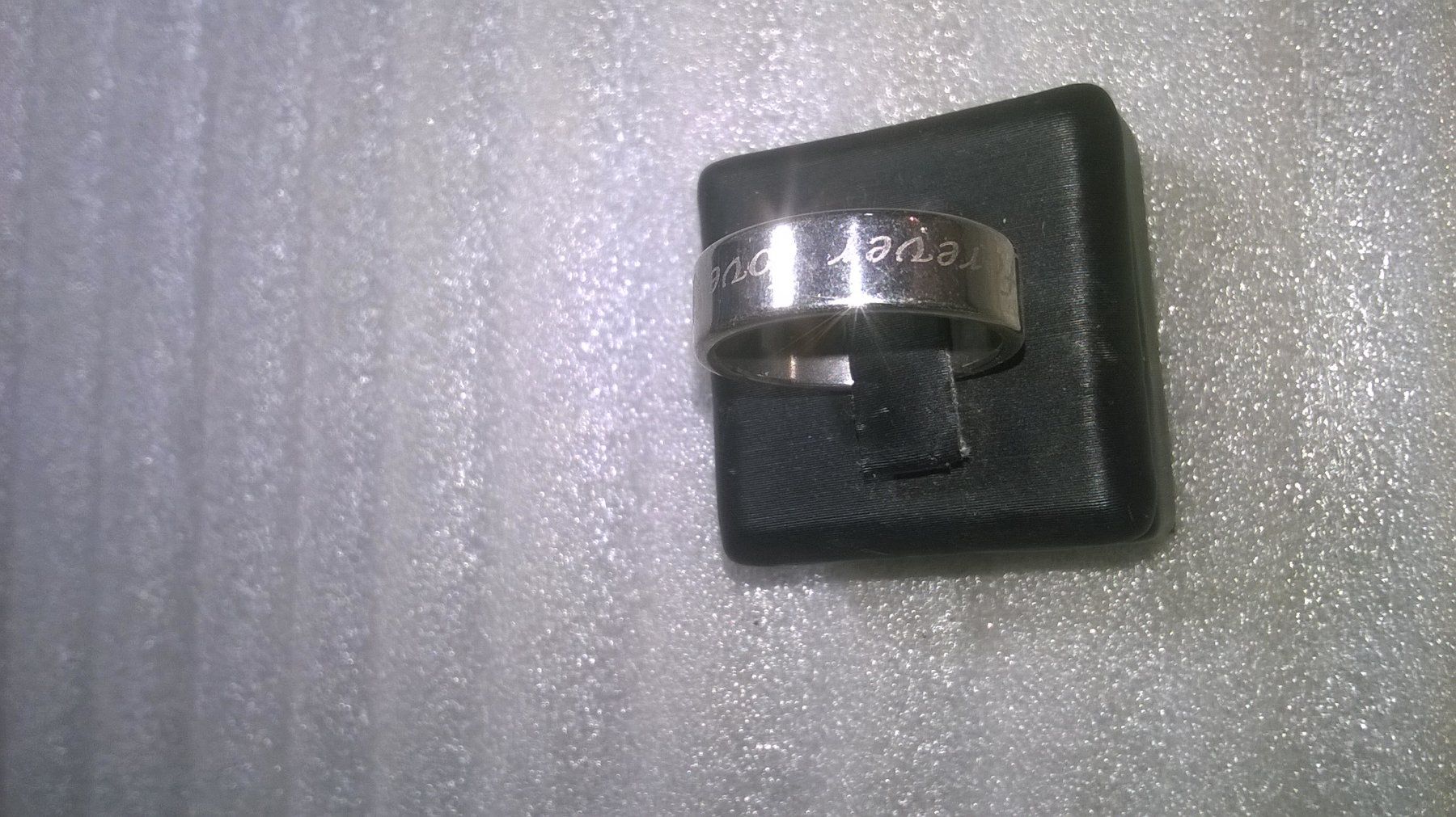 Anelli: ring edelsthal,,silber farbe,,,glanzig und matte – Nuovo (secondo la descrizione) da Basel venduto da bijoutrie_4 4