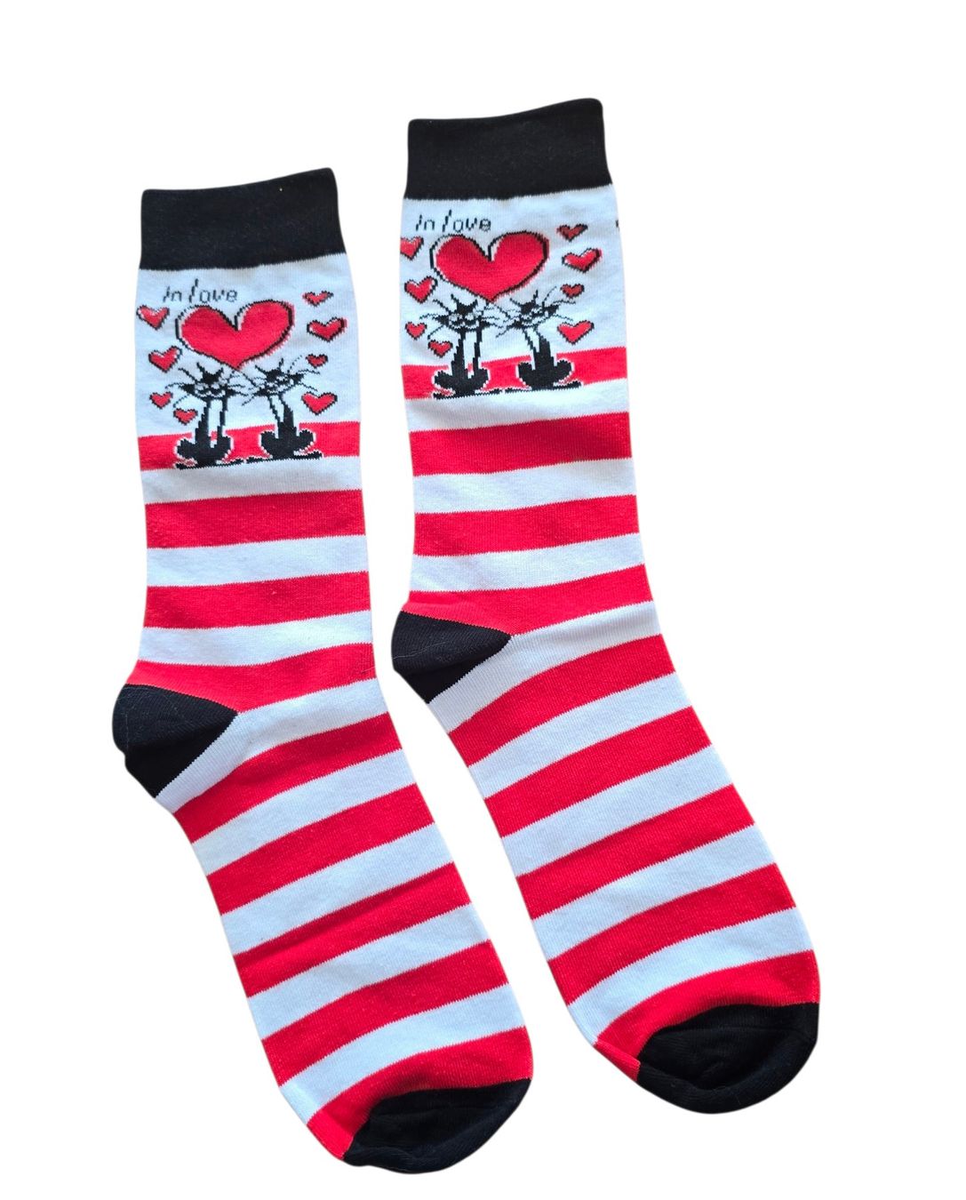 Calze: Socken Katzen / Cats in love – Nuovo e nell'imballaggio originale da Zürich venduto da amysmith