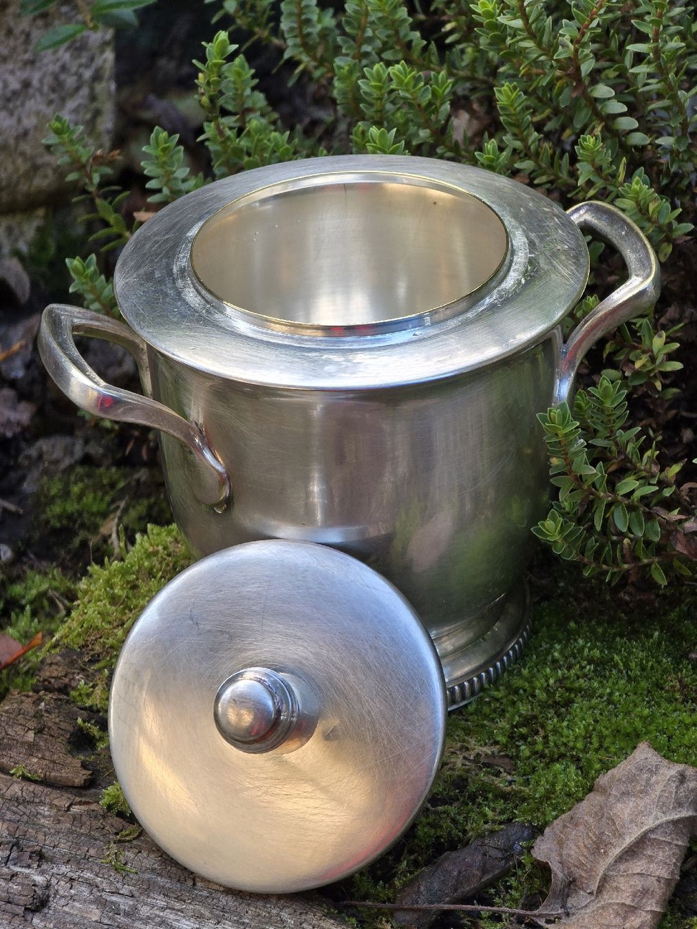 Zuccheriere: Versilbertes Dose mit Deckel, Vintage Stil – Usato da Walkringen venduto da Vanuca 4