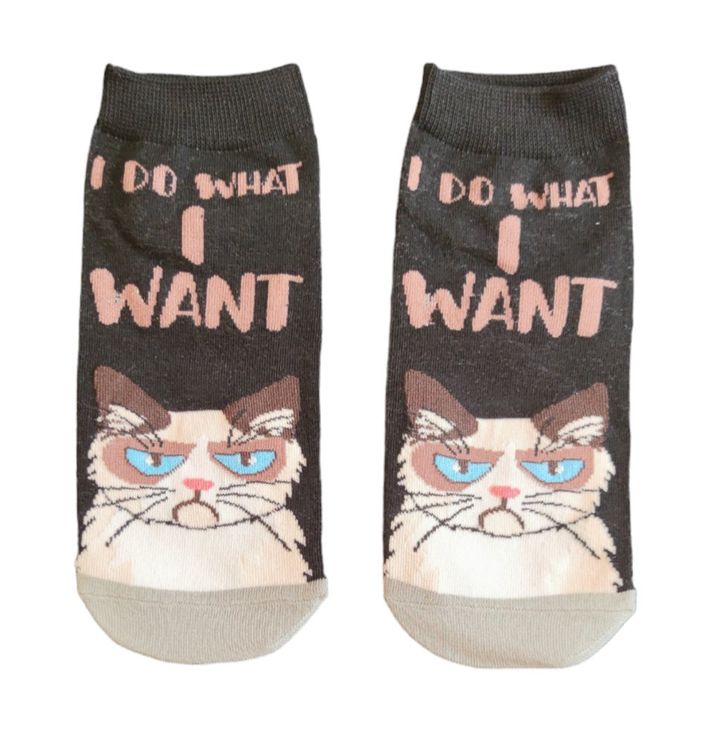 SneakerSocken GrumpyCat / Katzen / Cats Kaufen auf Ricardo