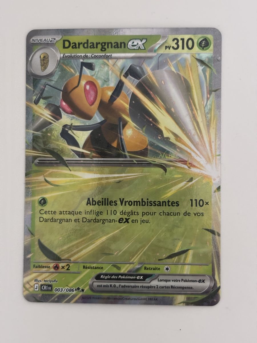 Pokémon Carte collezionabili: Carte Pokémon DARDARGNAN cri 003 fr – Nuovo (secondo la descrizione) da lausanne venduto da helderj