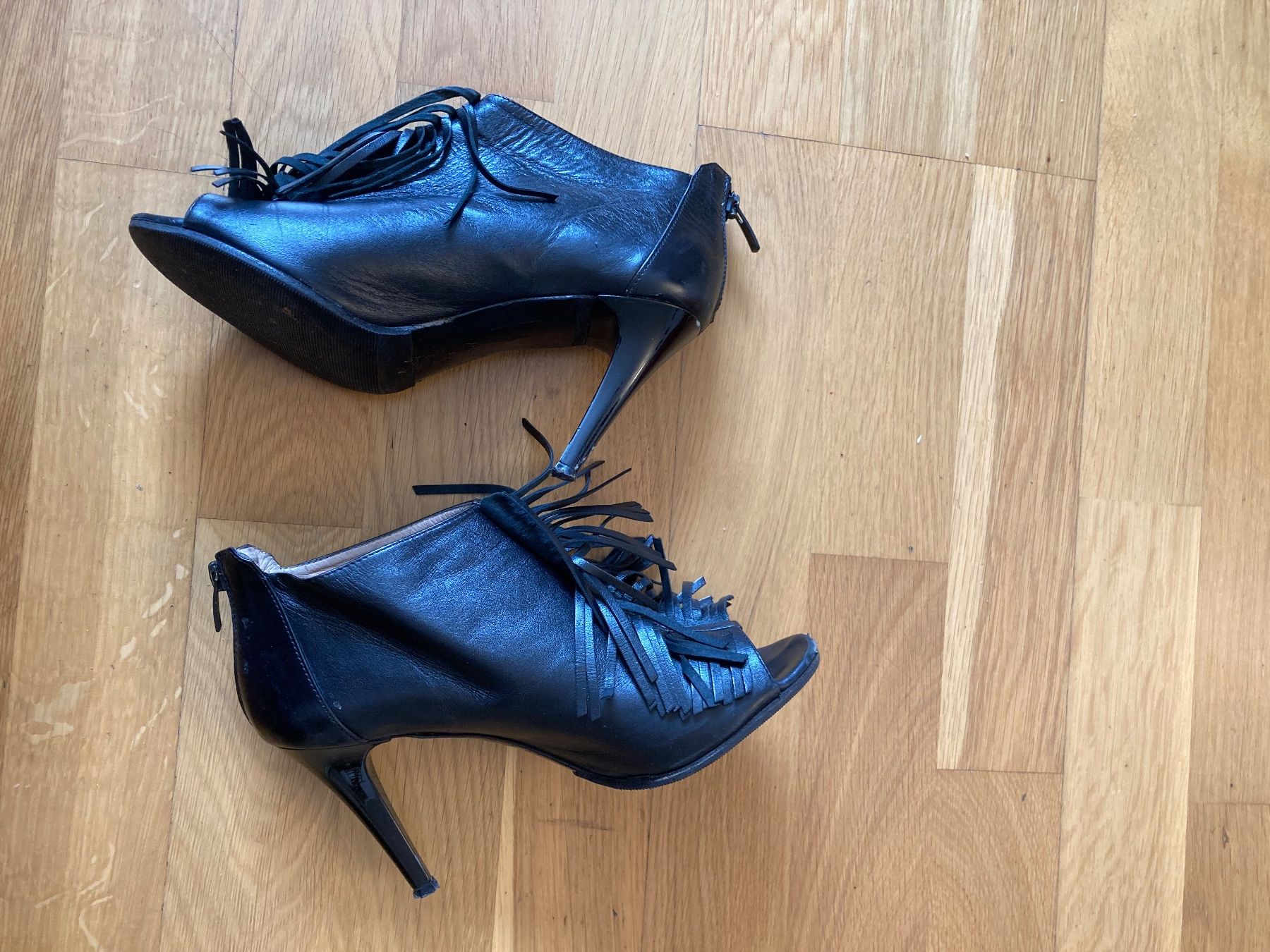 Damenschuhe: Leather Peep-toe Ankle Booties, size 37 – Gebraucht aus Luzern von AM2nd 4
