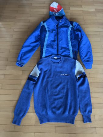 ski vintage jacke pulli mütze