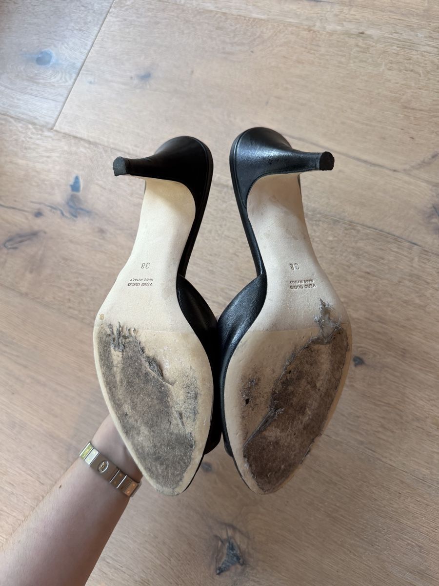 Damenschuhe: Damen Mules schwarz  – Gebraucht aus Meilen von ni812 3