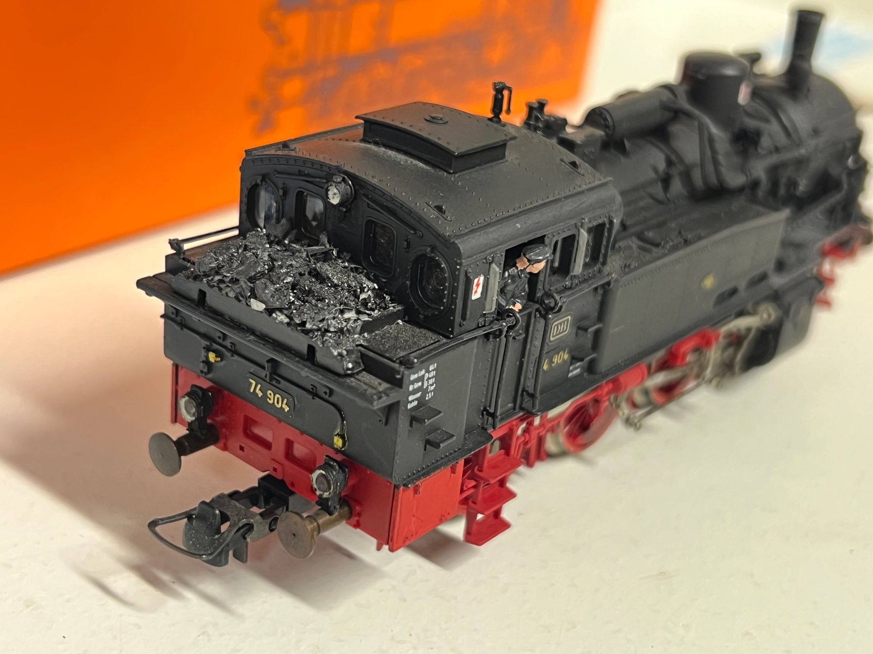 Roco Modellini di ferrovie: ROCO 43271 BR 74 DB  H0 DC Analog – Usato da Geroldswil venduto da TopTrain54 3