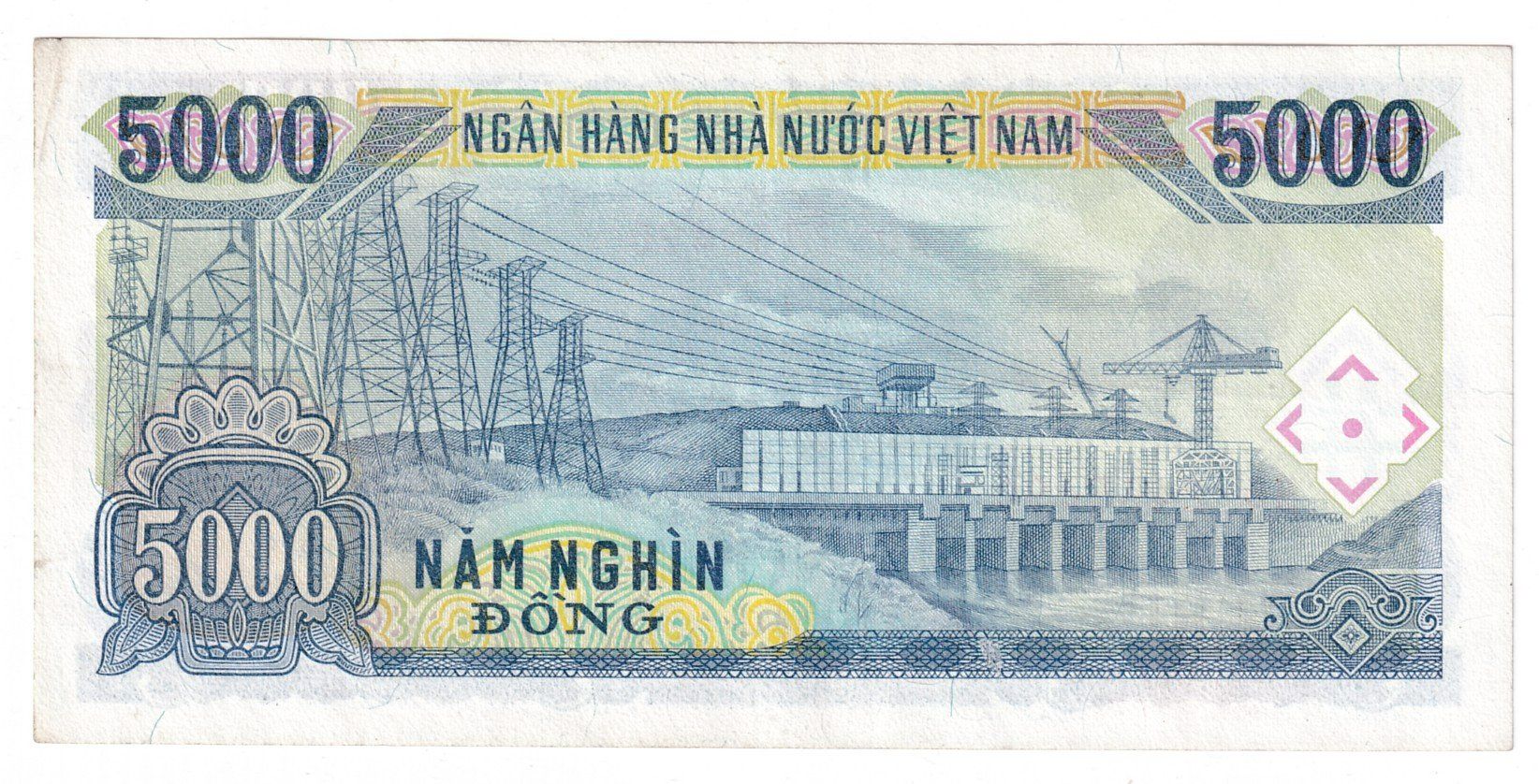 Banknoten: Banknote Vietnam 5000 dong 1991vorz – Gebraucht aus Neuchâtel von karlpierrino 1