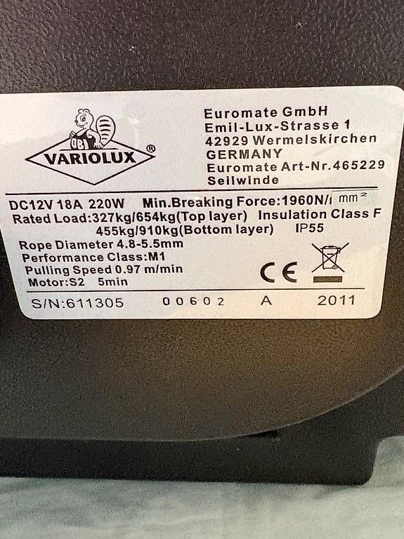 Autre stockage et transport: Seilwinde 12 Volt Variolux – Neuf (Voir description) à Bremgarten b. Bern par famreusser 1