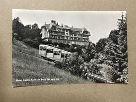 AK Gurten Kulm Hotel mit Bergbahn 1955