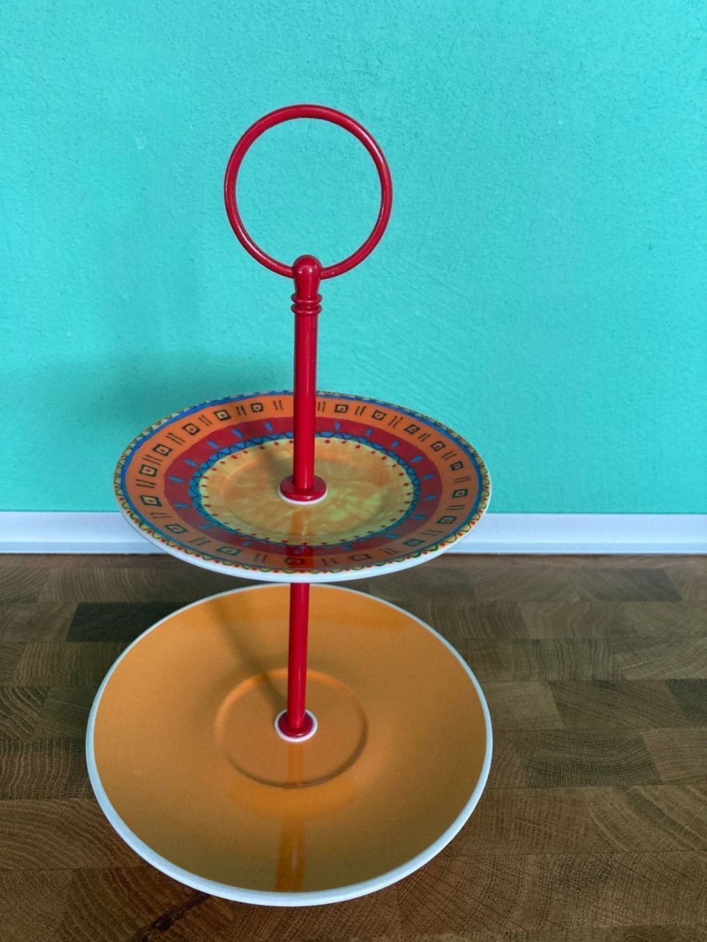 Piatti di portata: Etagere Orange Rot Unikat Handarbeit – Usato da Subingen venduto da Etageren 6