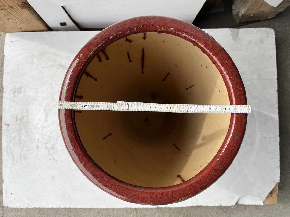 Tutte le decorazioni: Garten-Vase//Topf Keramik, rot – Nuovo (secondo la descrizione) da Wetzikon ZH venduto da seli03 8