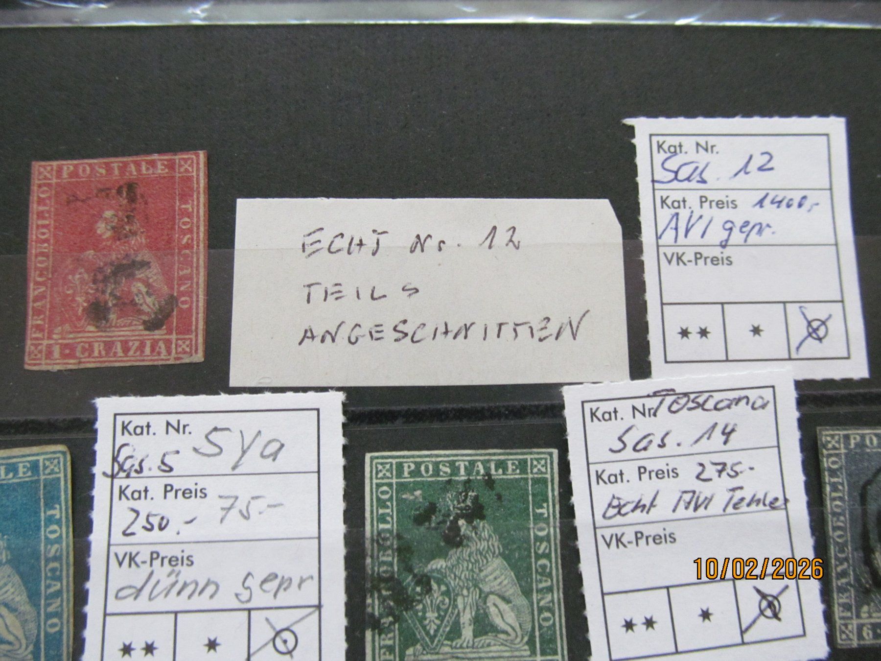 Alle Briefmarken: Toscana   Italien    1851/1857 – Gebraucht aus Hergiswil NW von Panda1990 1