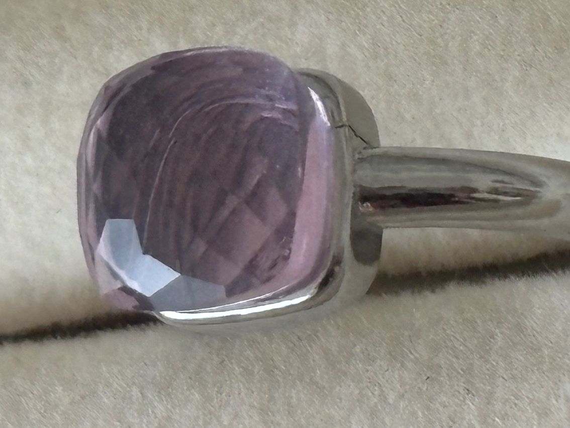 Anelli: Luxus Elegante Gr: 17/7 Ring  Rosa Farbe : Silber – Nuovo (secondo la descrizione) da Biel-Bienne venduto da Roserosse13 1