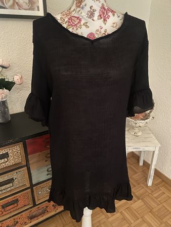 Tunika Minikleid schwarz NEU Gr S