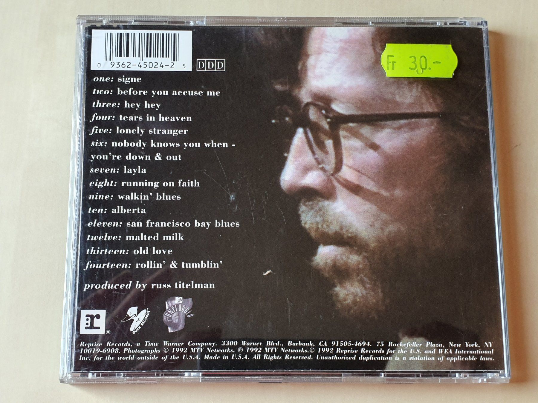 CDs: Eric Clapton unplugged – D'occasion à Stansstad par collectorsshop 1