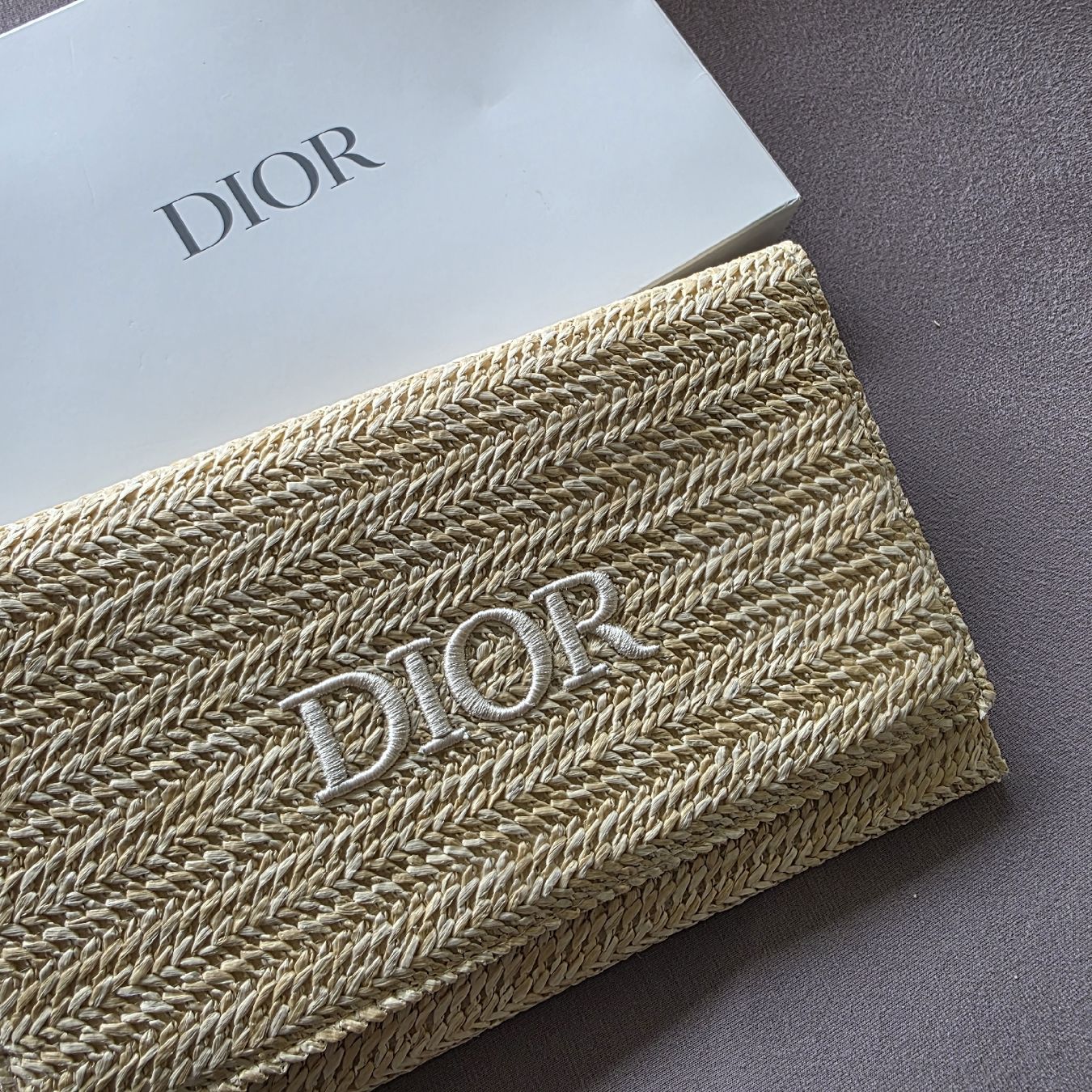 Dior Borse da donna: Dior Raffia Clutch 23x15 Limited Edition – Nuovo e nell'imballaggio originale da Zürich venduto da LIMAR 2