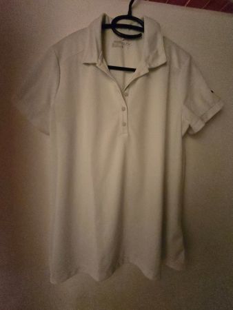Nike Damen Golfshirt - Weiss - Grösse L