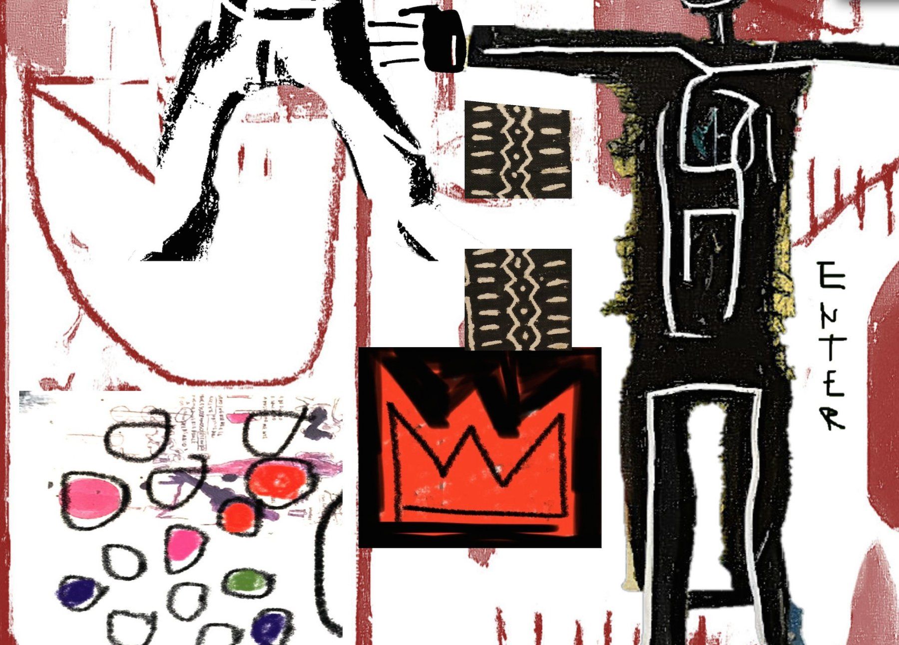 Poster & Bilder: Neo Expressionismus Bild Pop Art Brut Kunst Modern Akwaaba – Neu (gemäss Beschreibung) aus St. Niklausen LU von Stefan_Bammert_Art 3