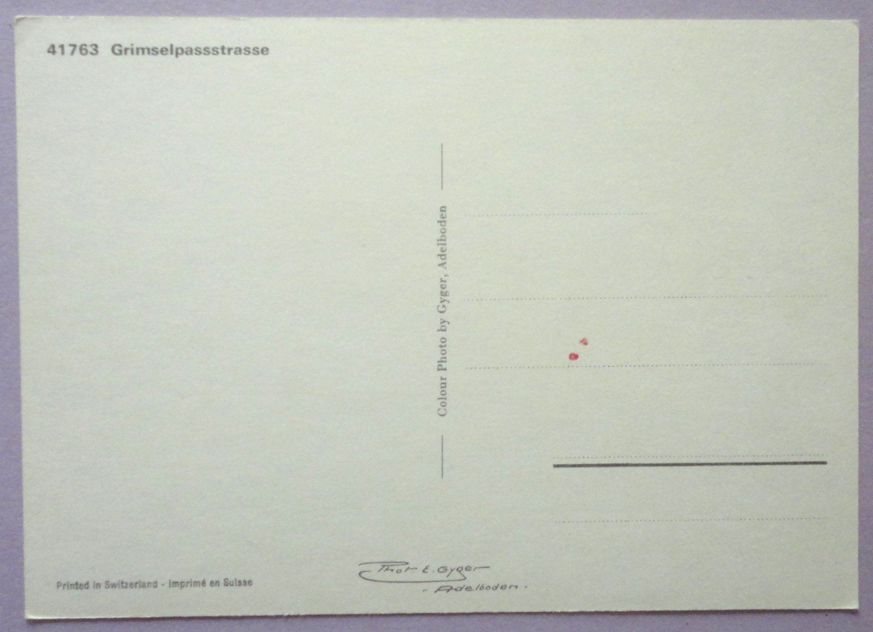 Cartes postales: Postauto - Grimselpassstrasse – D'occasion à Fétigny par Billy2miny 1