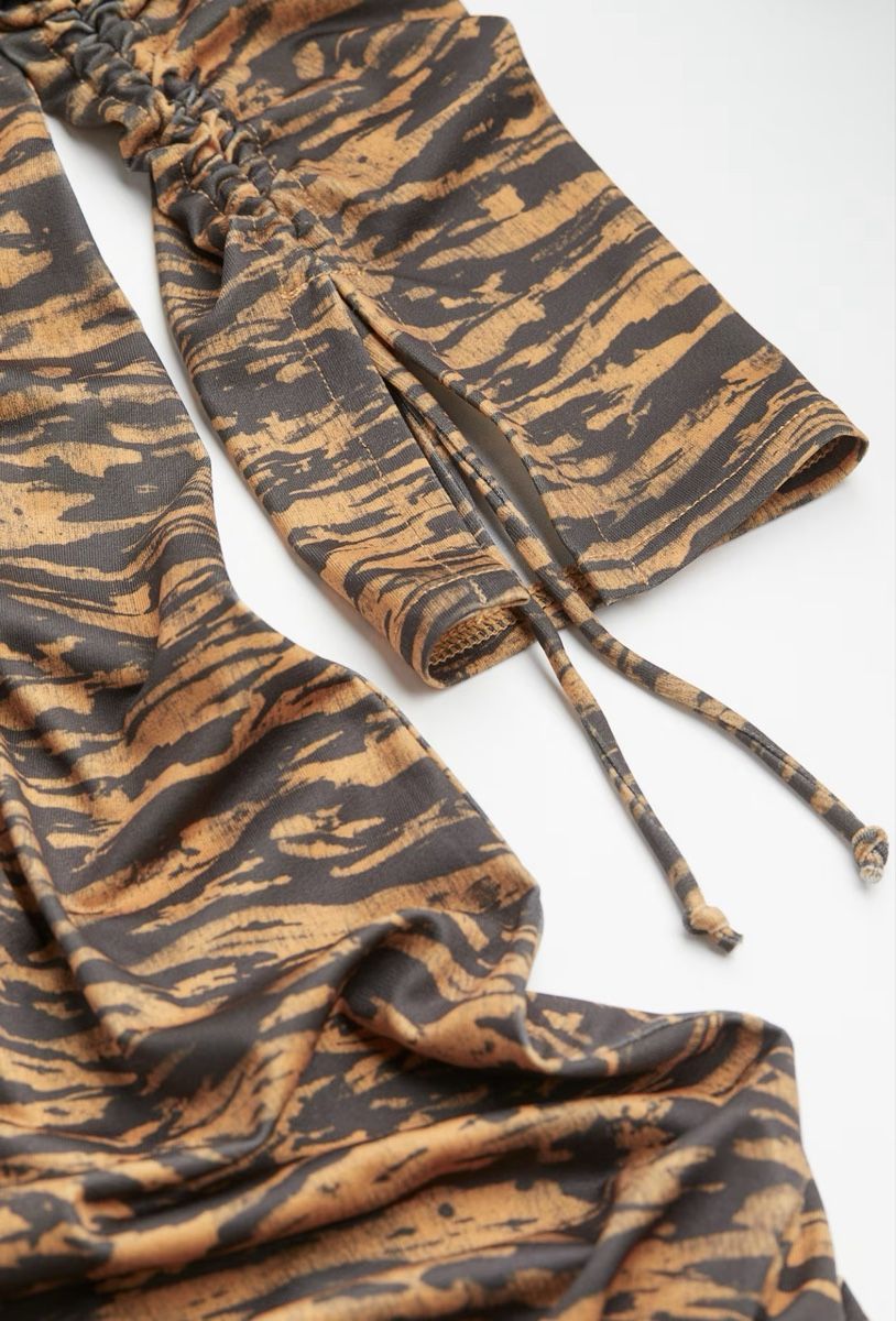 Vestiti: Kleid langarm gemustert mit Raffung Gr.S – Usato da Siebnen venduto da koschitoschi 4