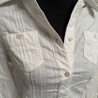Camicette: Y2K VINTAGE WHITE SOFT SPRING BLOUSE S M – Usato da Zofingen venduto da JumpInVintage 3