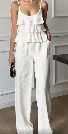 Sommerlicher Damen 2 piece, weiss, Grösse S/M - Neuwertig